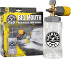Big Mouth Max Release Foam Cannon - Foam Cannon for Pressure Washer for Car Wash, Home Cleaning, and Boat Wash with 34 oz Bottle