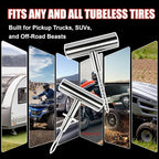68-Piece All-in-One Heavy Duty Tire Plug Kit – Professional Tire Repair Set, T-Handle Tools, Valve Kit, 40 Plugs, Pliers, Knife – Universal for Car