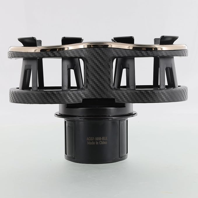 Cupholder 2 in 1 Expander, Turn 1 Cupholder to 2, Dual Drink Holder Expander with Adjustable Expandable Base to Fit Most Cars and Vehicles, Secure Hold with Drink Grips