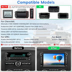Car Radio for Chevy Silverado GMC Sierra Yukon 2007-2013,Android 13 Touch Screen CarPlay Android Auto Bluetooth GPS Navigation 2+32G Head Unit with Backup Camera