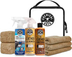Leather Cleaning And Conditioning Kit With Storage Bag Total Interior Cleaner Microfiber Towels And Applicators Giftable Car And Home Care Set