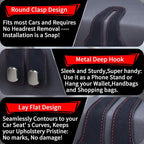 Car Seat Headrest Hooks for Purses and Bags, 2 Pack Bag Purse Holder for Car With Double Metal Hooks, Car Purse Hanger, Headrest Back Seat Handbags Hook Cute Hanging Accessories, Black