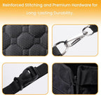 XL Checkered Large Dog Car Seat Cover with Dog Bed Mat for Back Seat Half - Single Seat Travel Hammock Extender, Waterproof Hard Bottom for Medium & Large Dogs, Car SUV Truck Vehicle