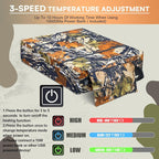 Heated Hunting Seat Cushion Pad Thermal Hunting Seat with 10000 mAh Power Bank Adjustable Temperature Hunting Hot Seat Cushion for Tree Stand,Bleacher,Sport Without Backrest