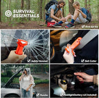 Car Emergency Kit with Portable Air Compressor, Winter Car Safety Roadside Assist Kit, Emergency Car Kit for Cars, Trucks