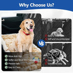 Thickened Dog Bed for Car Back Seat, Upgraded Bottom Non-Slip，Fits Hard Bottom car seat Cover for Dogs, Premium Mixed Color ，Dog Car Seat Cover