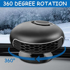 12V Car Heater, 150W 2-in-1 360° Rotation Defroster Defogger for Car Windshield, Plug into Cigarette Lighter Portable Fast Heating Car Heater for Vehicle/Car/Sedan/RV/SUV, Thanksgiving Gift