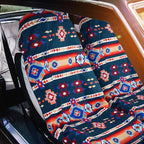 2 Pack Car Seat Towel Covers Athletic Running Towel Performance Microfiber Post Workout Sweat Washable Cover Non Slip for Seat Outdoor Sport (Aztec)