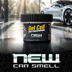 New Car Scent Gel Can Air Freshener, Adjustable Car Air Freshener Gel With Touchless Vent Control For Cup Holder, Under Seat, Office And Home Use - 3 Pack