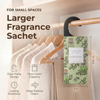 Large 12 Packs Eucalyptus Hanging Scented Sachets Long-Lasting Closet Deodorizer Air Freshener Fabric Refresher Odor Eliminator for Drawer Home Fragrance Gift Set