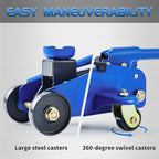 Floor Jack, Hydraulic Portable Car Lift Jack, 1.5 Ton (3,000 lb) Capacity (Blue)