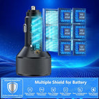 USB C Car Charger, 6-Port 120W USB-C&USB-A Car Power Adapter Dual 45W PD/QC Multiport Type C Fast Charging Car Accessories for iPhone 17 17 Pro Max 16 15 14 13 12 11/Galaxy S26 S25/Pixel/iPad