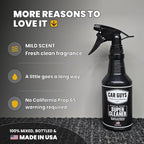 CAR GUYS Interior Car Cleaner for Tough Stains | Stain Remover for Car Seats, Carpet, Upholstery, & Leather | 18 Oz Kit with Microfiber Towel