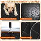 TNELTUEB Dog Car Seat Cover with Bed Mat, Back Seat Extender for Dogs (Black)