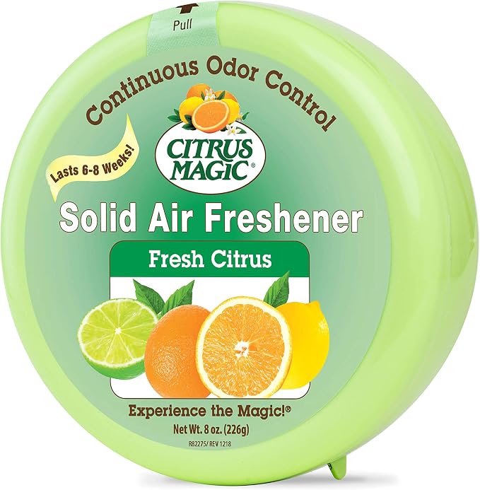 Odor Absorbing Solid Air Freshener, Fresh Citrus, 8-Ounce, (Pack of 3)
