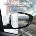 Right Passenger Side Mirror Compatible with 2018-2022 Honda Accord LX Sport Power Glass | Heated | with Blind Spot | Manual Folding Repalces HO1321329 (7Pins-Pearl White)