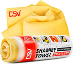 Premium Car Chamois Drying Towel, Drying Super Absorbent Chamois Cloth for Car Wash, Spotless & Scratch and Lint Free Shine, Shammy Towel for Car– 27.5 X 17 inches, 1 - Pack