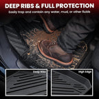 Floor Mats & Trunk Mat for Honda Civic 2026 2025 Hybrid Hatchback, All Weather TPE Car Floor Liners,1st & 2nd Row & Trunk Liner, Fit 11th Gen