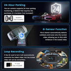 4 Channel Dash Cam, 360 Dash Camera FHD 1080Px4 Front and Rear Inside Left Right, Car Camera with 5G WiFi/APP Loop Recording G-Sensor Night Vision Motion Detection Backup Assist