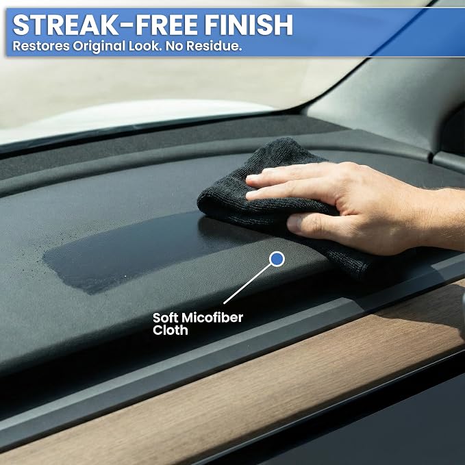 Total Car Interior Cleaner Kit - Interior Car Cleaner, Car Seat Cleaner & Car Cleaning Supplies - Car Screen Cleaner, Interior Car Cleaning kit for Leather, Vinyl, Glass & Plastic & More - 16oz