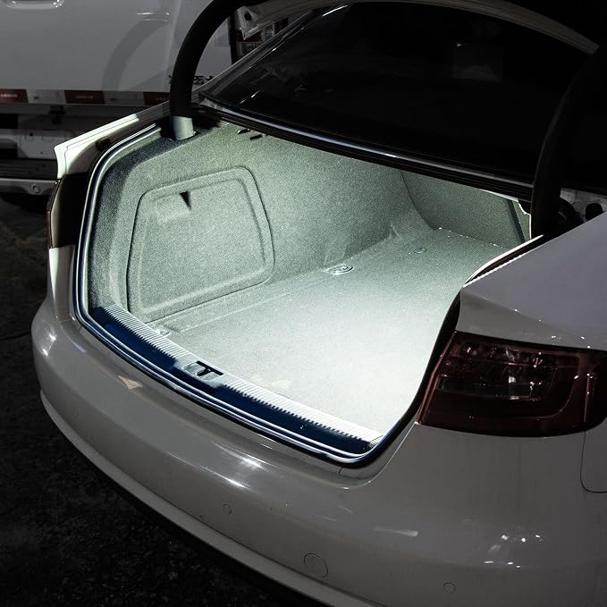30 SMD 5050 LED Strip Light for Car Trunk Cargo Area or Interior Illumination Decoration, Xenon White, Auto Accessories