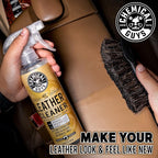 SPI_208 Colorless and Odorless Leather Cleaner for Car Interiors, Furniture, Apparel, Boots, and More (Works on Natural, Synthetic, Pleather, Faux Leather and More), 128 fl oz (1 Gal)