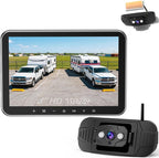 Plug-Play RV Camera System Wireless for Furrion Pre-Wired: 20-Min Easy Install for Trailer Camper - 8" HD 1080P Large Screen See Every Obstacle at a Glance for Campsite Reversing & Drive Monitoring