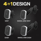 MP2ODVM-XTSP MagicMount Pro2 Dash/Vent/Window 4-in-1 Magnetic Cell Phone Holder Car Mount Kit Compatible with MagSafe, iPhones, Galaxy, Pixel & All Smartphones