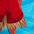 Store Official Moana Beach Towel with the Princess of Motunui Screen Art on the Topside - Measures 29" x 58" - Soft & Absorbent for Pool or Beach - Bath Towels for Kids Who Love Moana Films