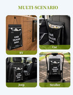 Disposable Car Garbage Bags, Hanging Car Trash Bags, 50 Count | Car Trash Bags, Hanging Design, Leakproof & Odor Resistant, Disposable Cleanup Bags, Fits Cars, Trucks & SUVs