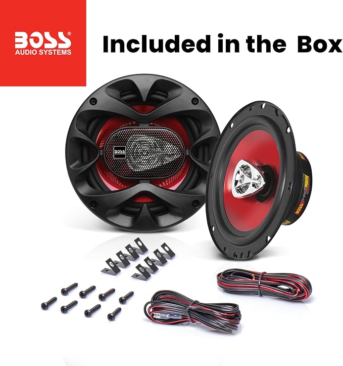 CH6530 Chaos Series 6.5 Inch Car Door Speakers - 300 Watts (Pair), 3 Way, Full Range, Tweeters, Coaxial, Sold in Pairs