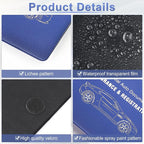 Car Registration and Insurance Card Holder, Vehicle Glove Box Car Organizer, Interior Car Accessories for Documents, Cards, License - 2 Pack