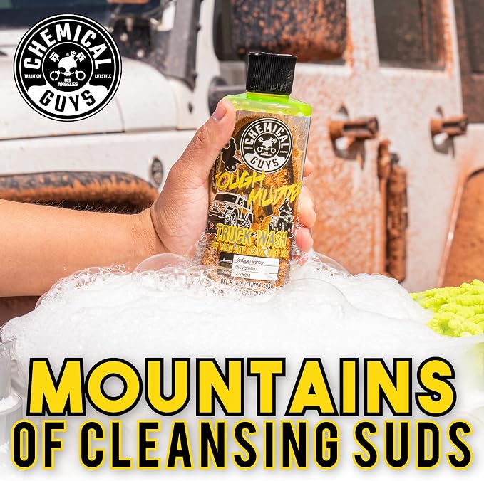 CWS20216 Tough Mudder Foaming Truck, Off Road, ATV and RV Heavy Duty Wash Soap, (Works with Foam Cannons, Foam Guns or Bucket Washes), 16 fl oz, Lemon Scent