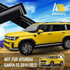 Extra Durable Window Deflectors Tape-On Window Visors Rain Guards Fit for Hyundai Santa Fe 2024-2026, Sun Visors, Wind Vent for Shades, Exterior Car Accessories - 4 pcs. AG0997