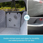 XL Truck Dog Seat Cover Back Seat with 2 Seat Belts, Dog Car Hammock for Large SUV and Trucks Compatible with F150 F250/Chevrolet Silverado/Ram Pickup/GMC Sierra/Toyota Tundra and Crew Cab