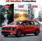 Carnival Rain Guards - Window Visors for Kia Carnival 2022-2025 2026, Outside-Mount Tape-On Side Window Wind Deflectors for Carnival Accessories, Vent Visors Shades Rainproof 4PCS