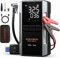 MV24A 4000A Jump Starter with 160PSI Air Compressor, 12V Car Battery Booster, 88.8Wh Portable Jump Box (10L Gas/10L Diesel) with 65W Fast Charging, Tire Inflator, Jumper Cables, LED Light