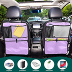 Seat Back Protector Mauve Car Seat Protector Kick Mat, Kick Pads for Back of Car Seat