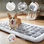 Dog Bed for Car Back Seat Soft Plush Backseat Pet Bed Mat Non-Slip Travel Pet Mat, Fuzzy Plaid Dog Seat Cover, Fit for Backseat Extenders and Trucks SUVs (Star, 54" x 24.8")