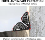 2 PCS Car Door Corner Edge Guards, PVC Soft Rubber Thickened Anti-collision Protector, Carbon Fiber Sporty Style Decorative Sticker, Exterior Accessory for Most Cars (Black)