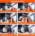 Mangoal Front 4K Rear 1080P Dash Cam for F150 2013-2017 F250-F450 2015-2019 | F250 F350 F450 Super Duty 2015-2019, OEM Style, XLT Lariat King Ranch Raptor, UHD 2160P Video, WiFi & App, 128GB Card(B)