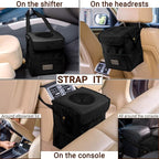 Car Trash Can [Touring Edition] - Removable Liner - 100% Leakproof, Odor Control Lid, Hanging Garbage Bin for SUV, Truck, Car (2 Gal, Black)
