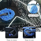 Car Dash Duster Brush, Super Soft Microfiber Multi-Functional Car Cleaning Brush, Scratch Free Dash Dusting Tool with a Anti-Skid Handle for Vehicle Home Kitchen Cleaning (Blue)