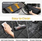 Back Seat Extender for Dogs, Hard Bottom Pet Seat Cover - Supports 400lbs, Waterproof Rear Seat Cover with Mesh Window for Ford/GMC/Chevrolet/Toyota/RAM Crew Cab Trucks&Full-Size