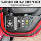Metal Rear Door Pocket Storage Box for Jeep Wrangler JL JLU 4XE 2018-2026 & Gladiator JT 2020-2023 2023 2024 2025 2026 Accessories Door Storage Organizer Molle Panels, Star, 2PCS