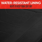 SpillGuard 2 Black Seat Covers for Cars & Seat Covers for Trucks - Neoprene Lining Waterproof Car Seat Covers Front Seats Only - SUV Seat Covers Protector - Forros para Asientos de Carro