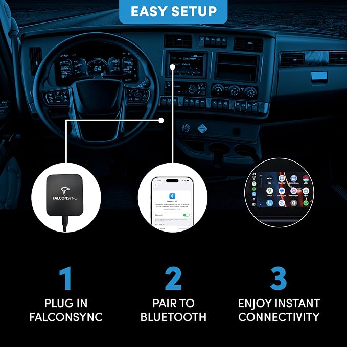 FalconSync Wireless Apple CarPlay/Android Auto Adapter