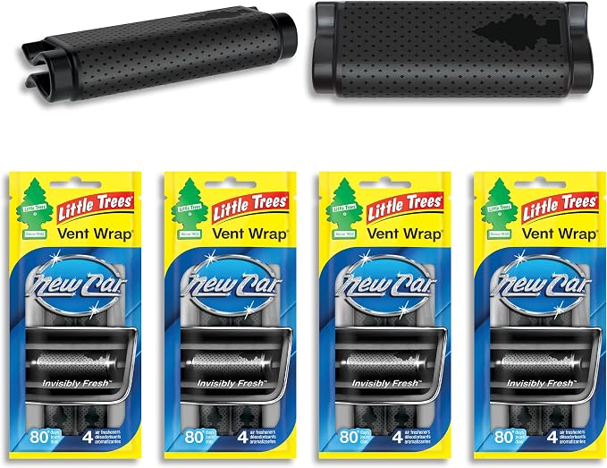 Car Air Freshener | Vent Wrap Provides Long Lasting Scent, Invisibly Fresh | New Car Scent, 16 Air Fresheners