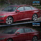 Window Rain Guards for Honda Accord 2018 2019 2020 2021 2022 2023, Window Wind Deflectors Vent Visors, Tape on-4PCS