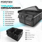 Trunk Organizer For SUV Car Trunk Organizer, Foldable Storage, Car Accessories for Women Men, Collapsible Bag, 600D Oxford, Non Slip Bottom, Straps, Soft Cover (65L)